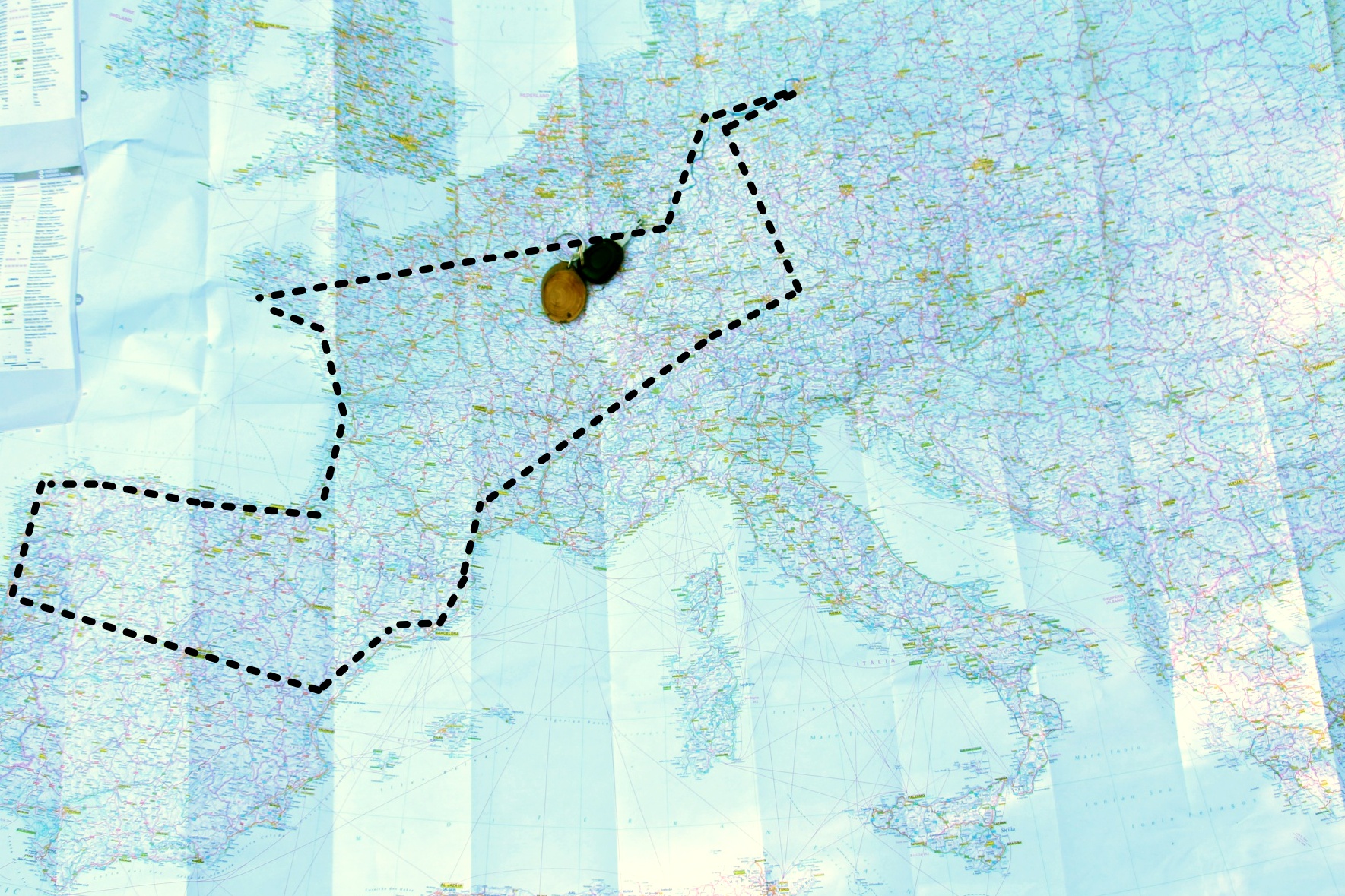 Masterplan der Reise durch Südeuropa